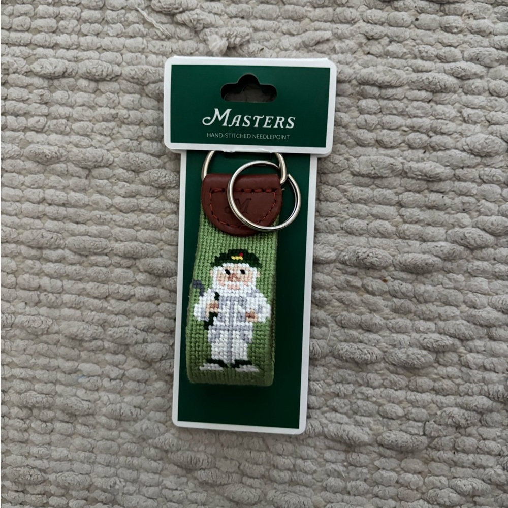 Masters 2026 Needlepoint Keychain Gnome